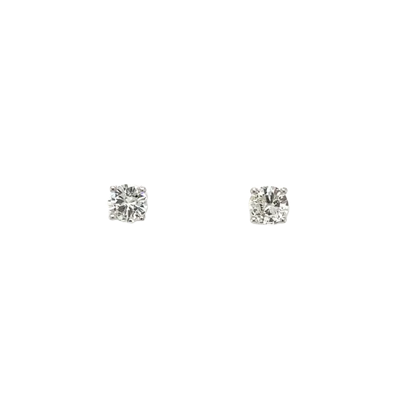 14k White Gold .68cttw Diamond Stud Earrings Toner Jewelers Overland Park, KS