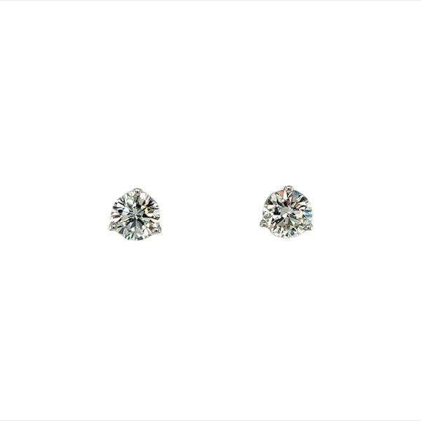 14 Karat White Gold 1.20cttw Diamond Stud Earrings Toner Jewelers Overland Park, KS