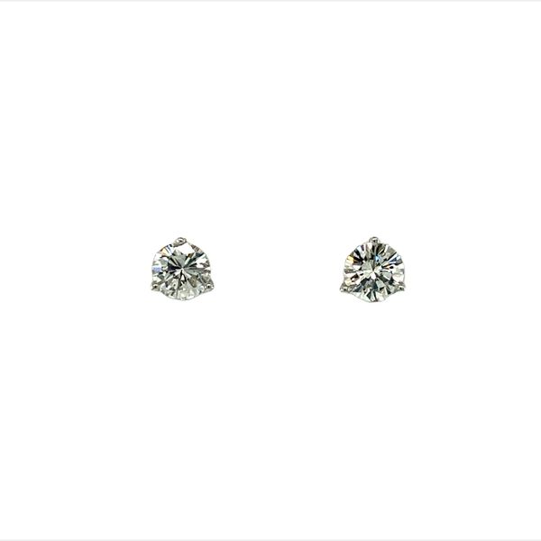 14 Karat White Gold 1.06cttw Diamond Stud Earrings Toner Jewelers Overland Park, KS