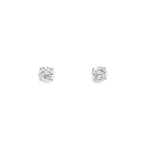 14k White Gold 0.96cttw Diamond Stud Earrings Toner Jewelers Overland Park, KS