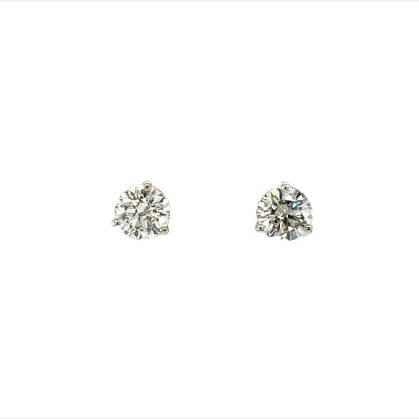 14 Karat White Gold 2.10cttw Labgrown Diamond Studs Toner Jewelers Overland Park, KS