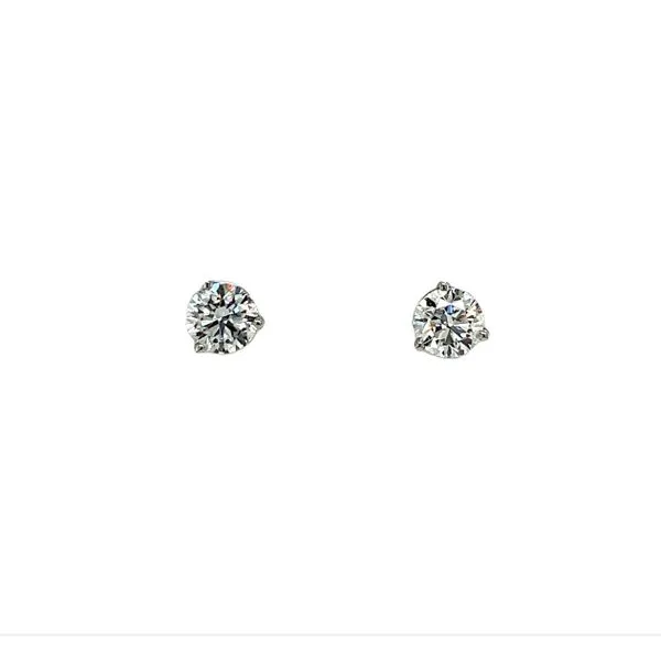 14 Karat White Gold 1cttw Labgrown Diamond Studs Toner Jewelers Overland Park, KS