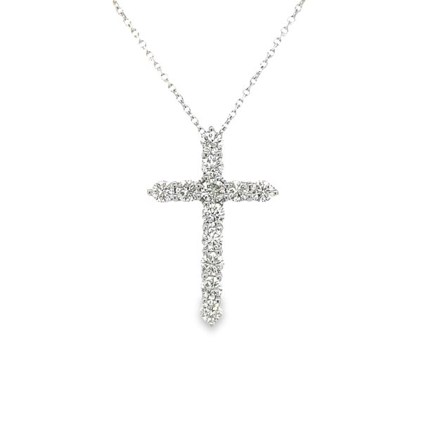 14k White Gold Diamond Cross Pendant Toner Jewelers Overland Park, KS