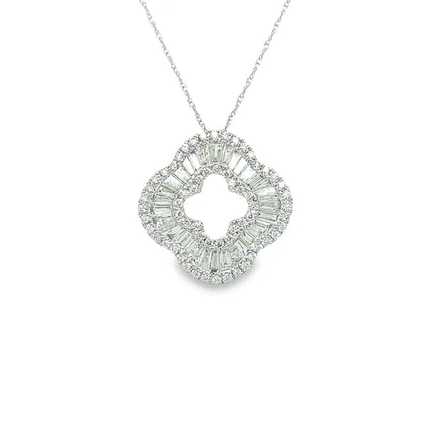 14 Karat White Gold Diamond Pendant Toner Jewelers Overland Park, KS