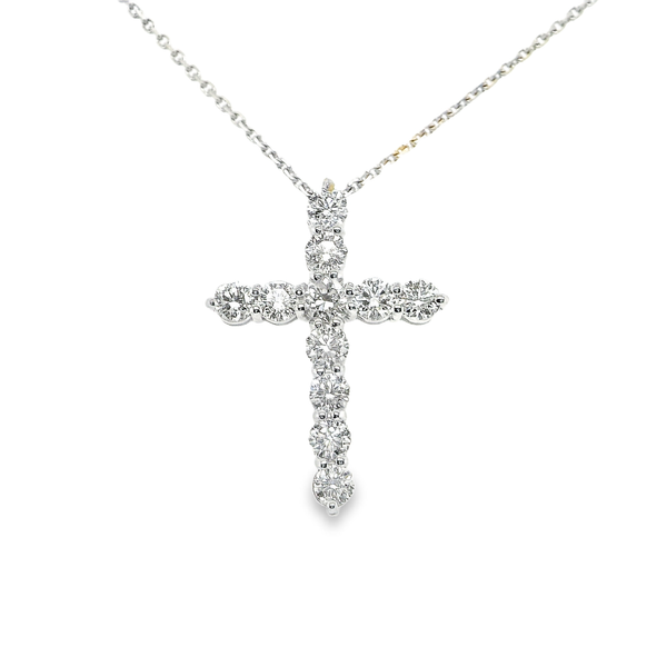 14k White Gold Diamond Cross Pendant Toner Jewelers Overland Park, KS