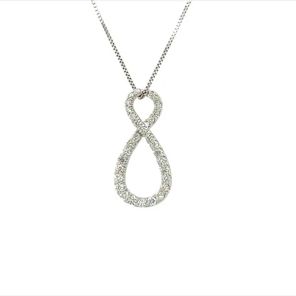 14 Karat White Gold Diamond Pendant Necklace Toner Jewelers Overland Park, KS