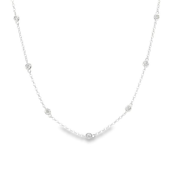 14k White Gold Diamonds by the Yard Diamond Necklace Toner Jewelers Overland Park, KS