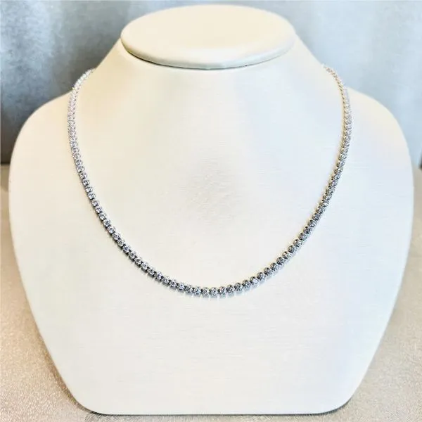 14k White Gold Diamond Tennis Necklace Toner Jewelers Overland Park, KS