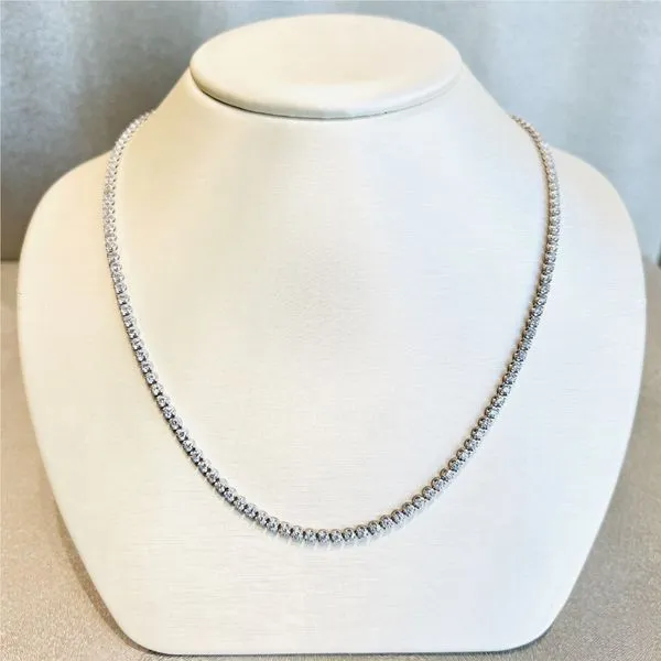 14k White Gold Diamond Tennis Necklace Toner Jewelers Overland Park, KS