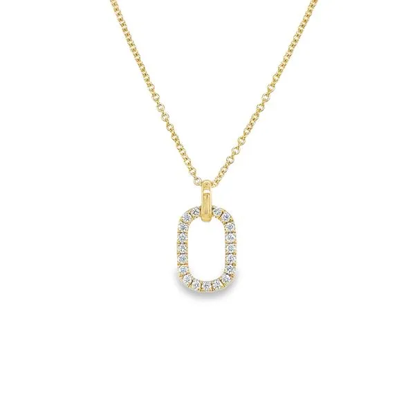 14k Yellow Gold Diamond Pendant Necklace Toner Jewelers Overland Park, KS