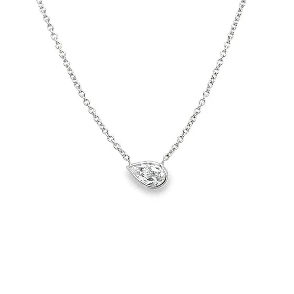 18k White Gold Diamond Pendant Necklace Toner Jewelers Overland Park, KS