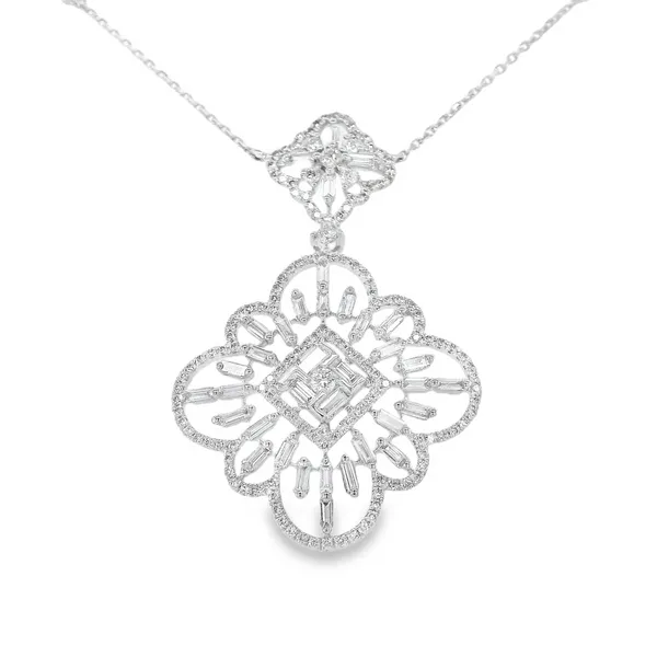 14k White Gold Diamond Necklace Set Toner Jewelers Overland Park, KS