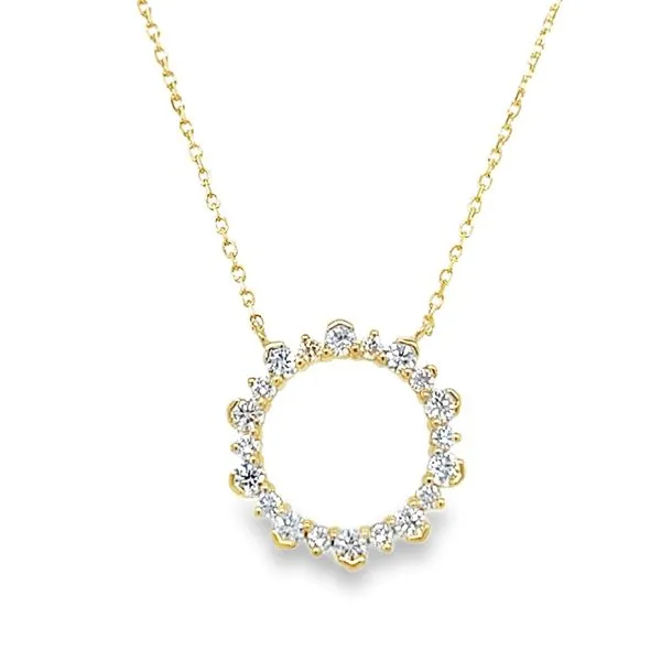 14k Yellow Gold Diamond Necklace Set Toner Jewelers Overland Park, KS