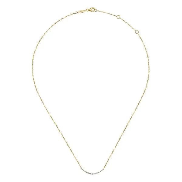 14 Karat Yellow Gold and Diamond Necklace Image 2 Toner Jewelers Overland Park, KS