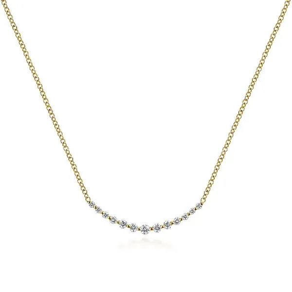 14 Karat Yellow Gold and Diamond Necklace Toner Jewelers Overland Park, KS