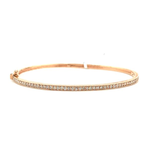 14 Karat Rose Gold Diamond Bangle Bracele Toner Jewelers Overland Park, KS