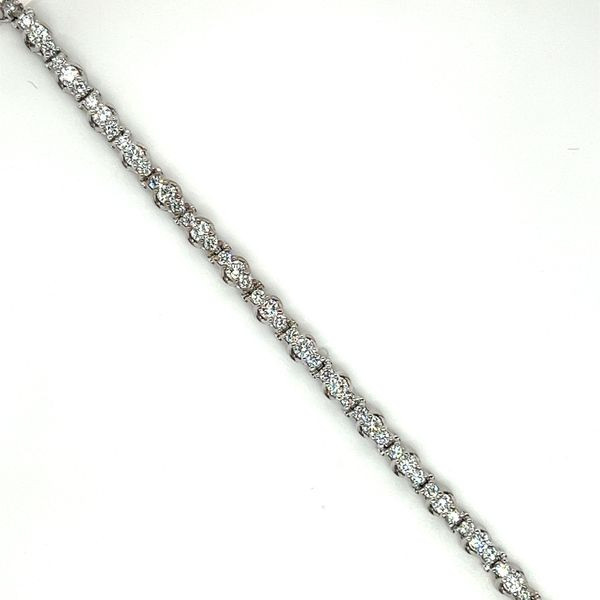 14 Karat White Gold Diamond Tennis Bracelet Toner Jewelers Overland Park, KS