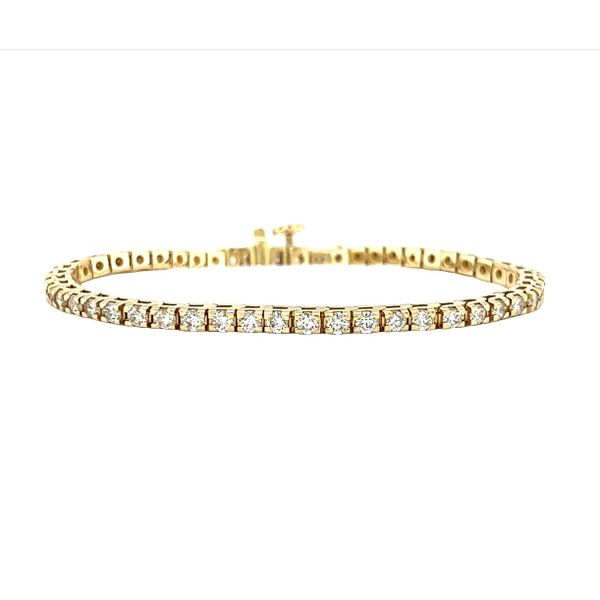 14 Karat Yellow Gold 3cttw Diamond Tennis Bracelet Toner Jewelers Overland Park, KS