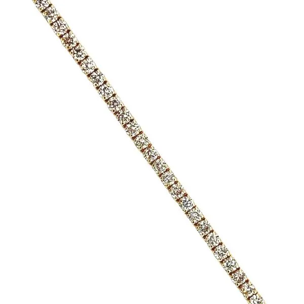 14 Karat Yellow Gold 4.9cttw Diamond Tennis Bracelet Image 2 Toner Jewelers Overland Park, KS