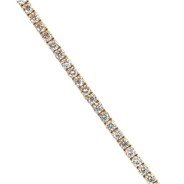 14 Yellow Gold 7.3cttw Diamond Tennis Bracelet Image 2 Toner Jewelers Overland Park, KS