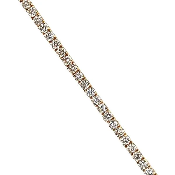 14 Karat Yellow Gold 5.2cttw Diamond Tennis Bracelet Image 2 Toner Jewelers Overland Park, KS