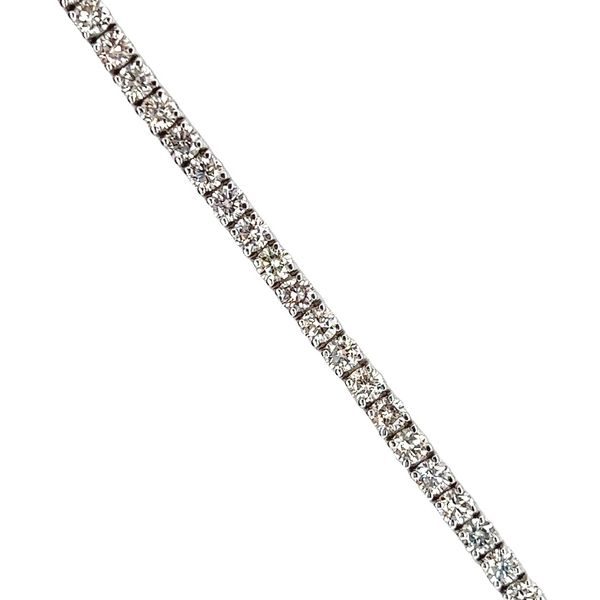 14 Karat White Gold 5.8cttw Diamond Tennis Bracelet Image 2 Toner Jewelers Overland Park, KS