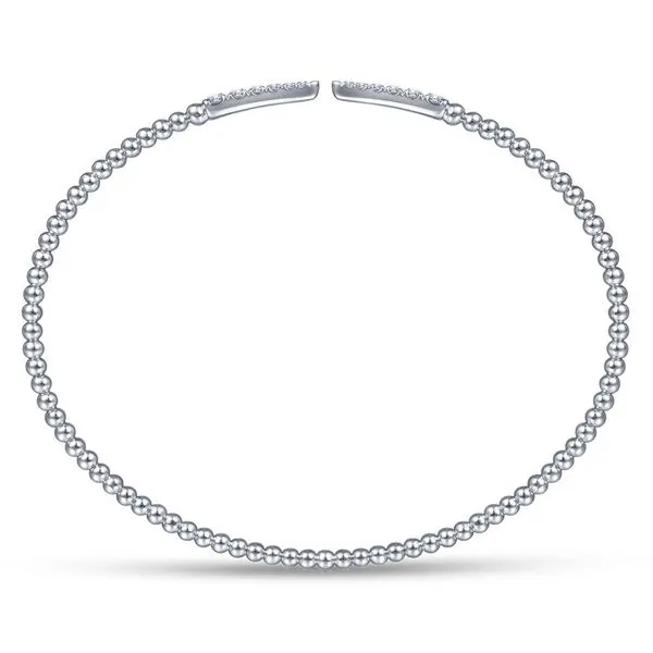 Gabriel & Co. 14K White Gold Bujukan Diamond Spike Split Bangle Image 3 Toner Jewelers Overland Park, KS