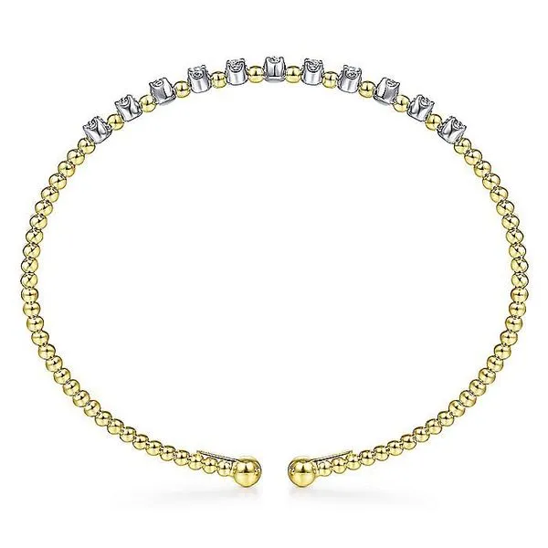 Gabriel & Co. 14K Yellow Gold Diamond Bujukan Bracelet Image 3 Toner Jewelers Overland Park, KS