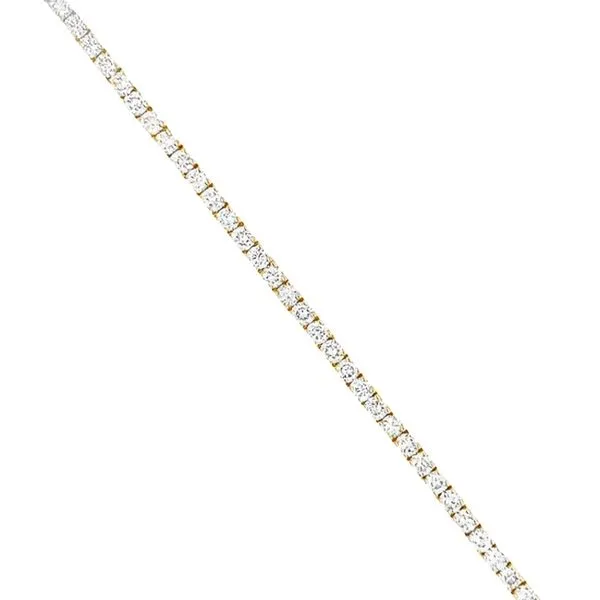14k Yellow Gold 3.21cttw Tennis Diamond Bracelet Image 2 Toner Jewelers Overland Park, KS