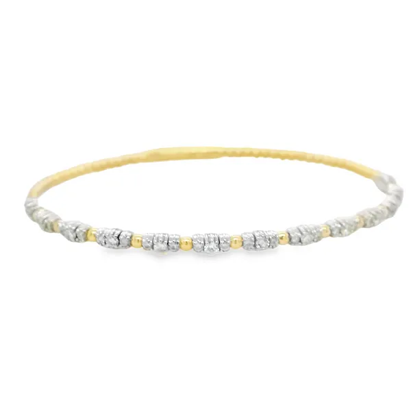 14k Gold Flexible Diamond Bangle Toner Jewelers Overland Park, KS