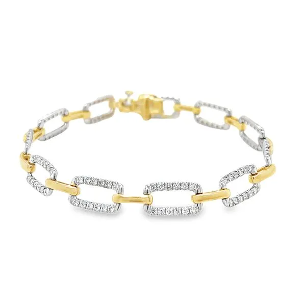 14k Gold Diamod Chain Link Bracelet Toner Jewelers Overland Park, KS