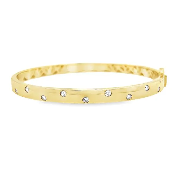 18k Yellow Gold Diamond Bangle Toner Jewelers Overland Park, KS