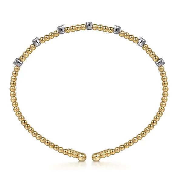 Gabriel & Co. 14k Yellow Gold Diamond Bujukan Bracelet Image 3 Toner Jewelers Overland Park, KS
