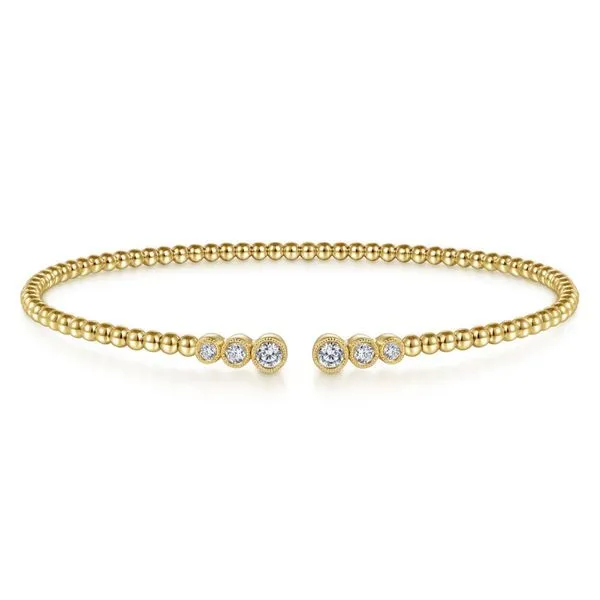 Gabriel & Co. 14K Yellow Gold Diamond Bujukan Bracelet Toner Jewelers Overland Park, KS