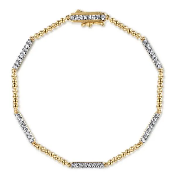 14 Karat Yellow Gold Tennis Diamond Bracelet Toner Jewelers Overland Park, KS