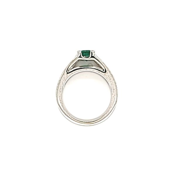 14 Karat White Gold Emerald and Diamond Ring Image 2 Toner Jewelers Overland Park, KS
