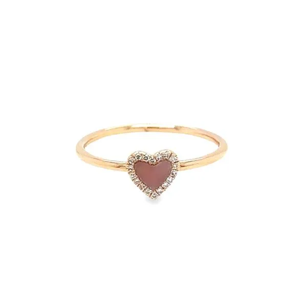 14k Rose Gold Heart Ring Toner Jewelers Overland Park, KS