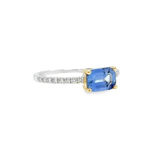 14k Gold Sapphire and Diamond Ring Image 2 Toner Jewelers Overland Park, KS