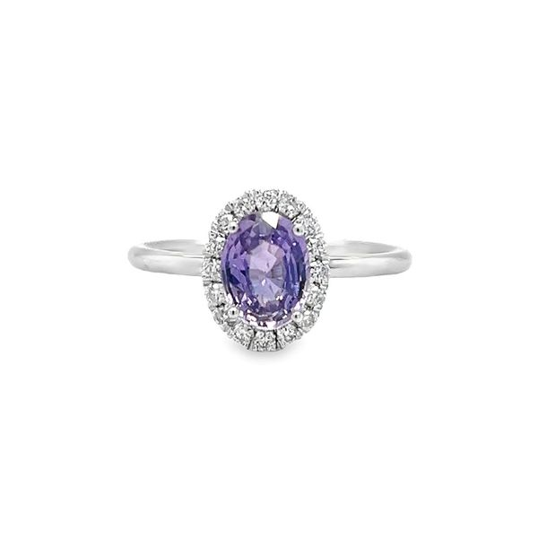 14k White Gold Sapphire and Diamond Ring 001-200-00854 | Toner Jewelers ...