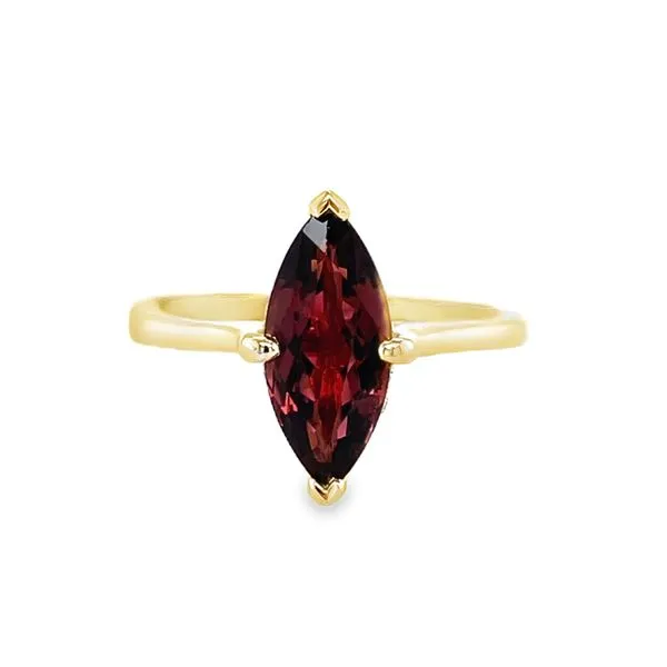 14k Yellow Gold Garnet Ring Toner Jewelers Overland Park, KS