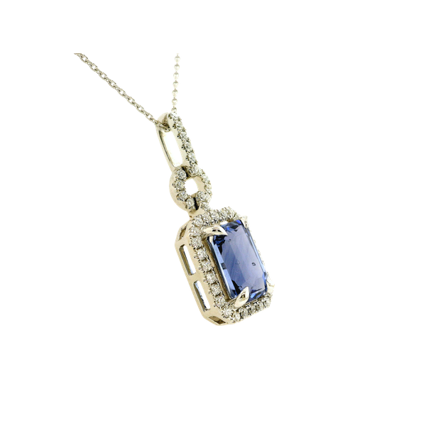 14k White Gold Sapphire & Diamond Image 3 Toner Jewelers Overland Park, KS