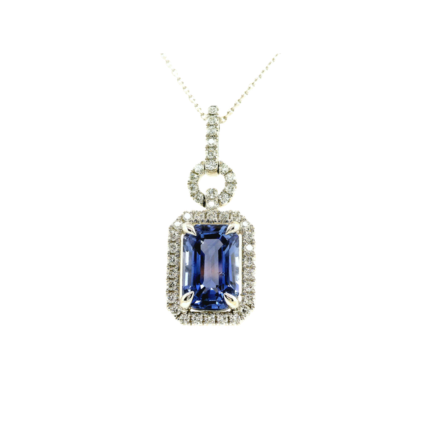 14k White Gold Sapphire & Diamond Toner Jewelers Overland Park, KS