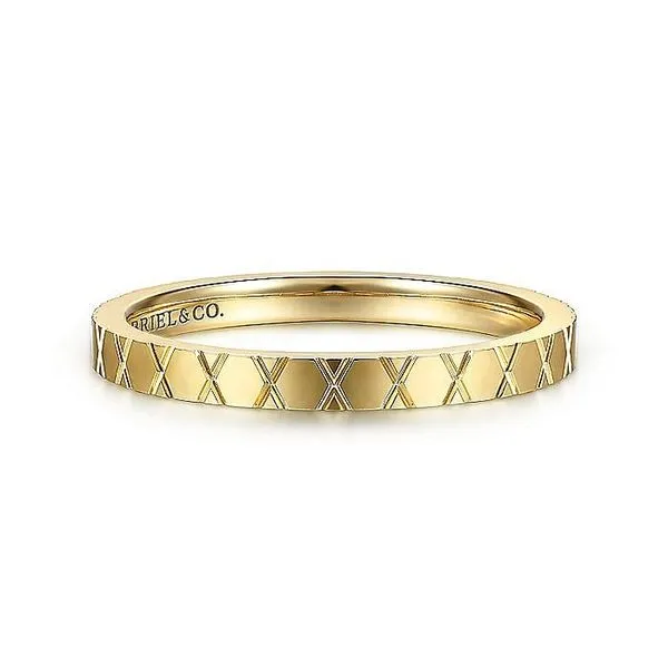 Gabriel & Co. 14K Yellow Gold Stackable Ring Toner Jewelers Overland Park, KS