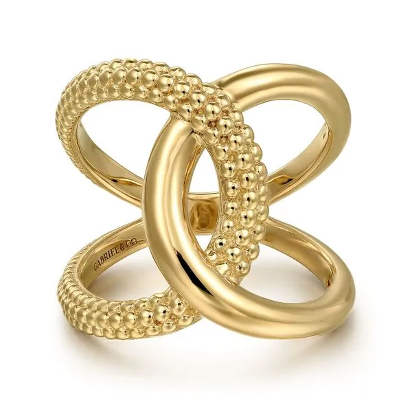 Gabriel & Co. 14K Yellow Gold Bujukan Fashion Ring Toner Jewelers Overland Park, KS
