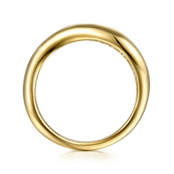 Gabriel & Co. 14 Karat Yellow Gold Stackable Women's Gold Fashion Ring Image 3 Toner Jewelers Overland Park, KS