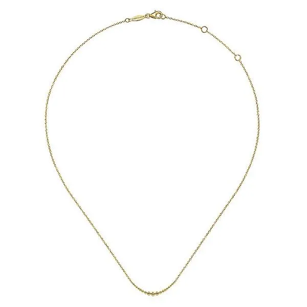 Gabriel & Co. 14K Yellow Gold Bujukan Bar Necklace Image 2 Toner Jewelers Overland Park, KS