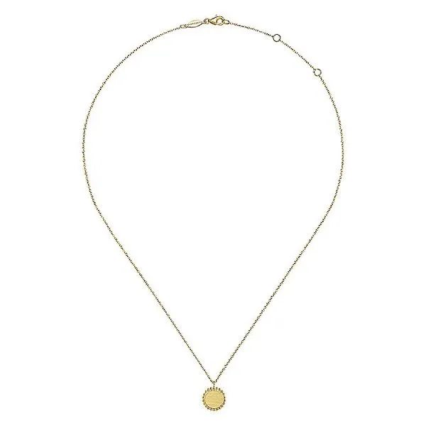 Gabriel & Co. 14K Yellow Gold Bujukan Pendant Necklace Image 2 Toner Jewelers Overland Park, KS