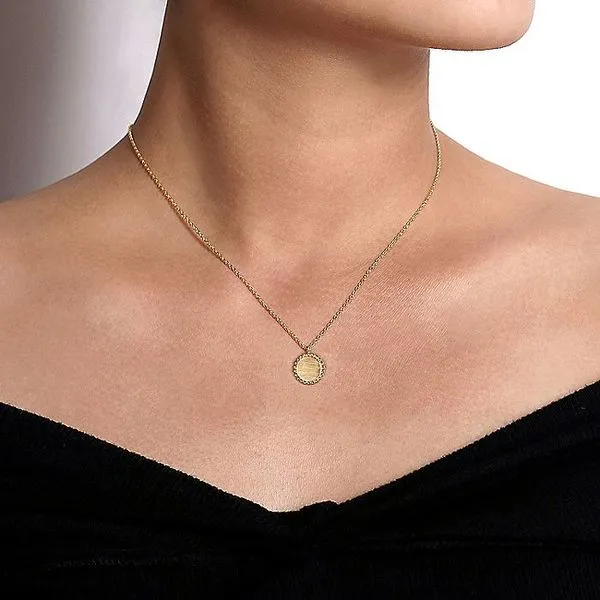 Gabriel & Co. 14K Yellow Gold Bujukan Pendant Necklace Image 3 Toner Jewelers Overland Park, KS