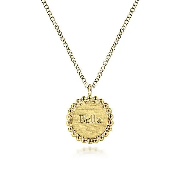 Gabriel & Co. 14K Yellow Gold Bujukan Pendant Necklace Image 4 Toner Jewelers Overland Park, KS