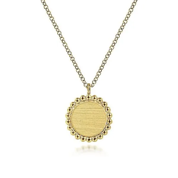 Gabriel & Co. 14K Yellow Gold Bujukan Pendant Necklace Toner Jewelers Overland Park, KS